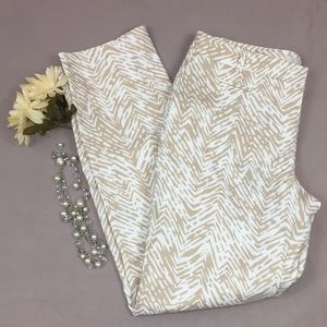 Ann Taylor Loft Animal print Marisa Ankle Pants